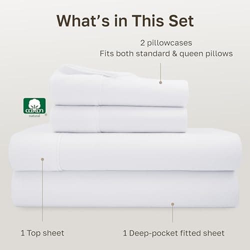 California Design Den 400 Thread Count Cotton Sheets thumbnail 3