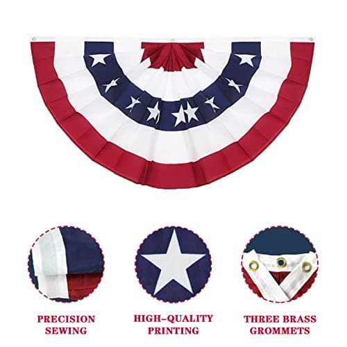 Drape America Patriotic Bunting Set (3-Pack) thumbnail 3