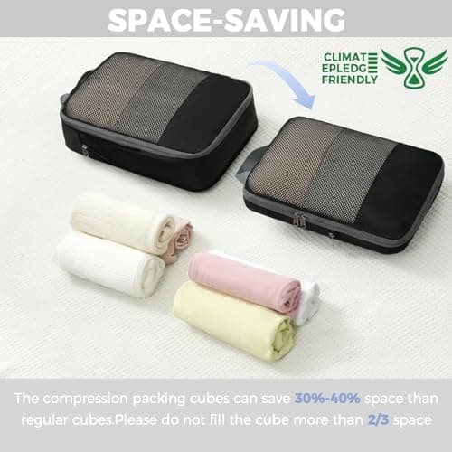 Bagail 6-Set Compression Packing Cubes thumbnail 4