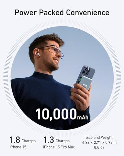 Anker MagGo Power Bank Qi2 Certified 10,000mAh with Smart Display thumbnail 4