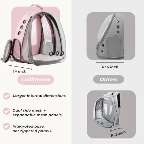Lollimeow Pet Carrier Backpack Bubble thumbnail 5