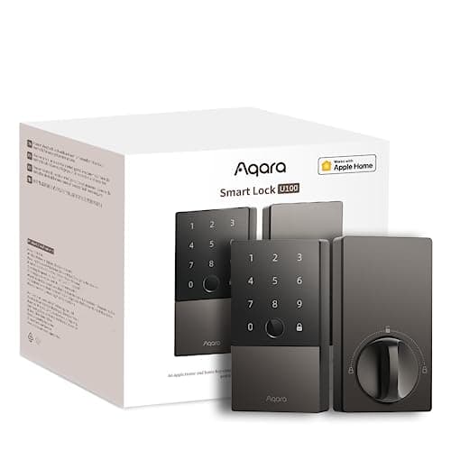 Aqara Smart Lock U100, Fingerprint Keyless Entry Door Lock with Apple Home Key, Touchscreen Keypad, Bluetooth Electronic Deadbolt - image 1