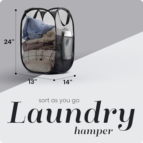Lalax Collapsible Pop-Up Mesh Laundry Hamper thumbnail 2