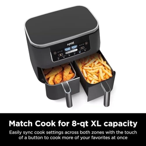 Ninja DZ201 Foodi 8-Quart 6-in-1 DualZone Air Fryer thumbnail 4