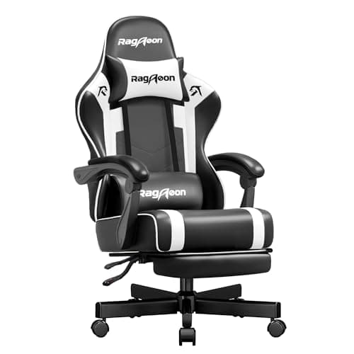 Gaming Chair for Adults Gamer Game - Ergonomic Gaming Chair with Footstool
