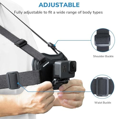 Sametop Chest Mount Harness Strap for GoPro thumbnail 4