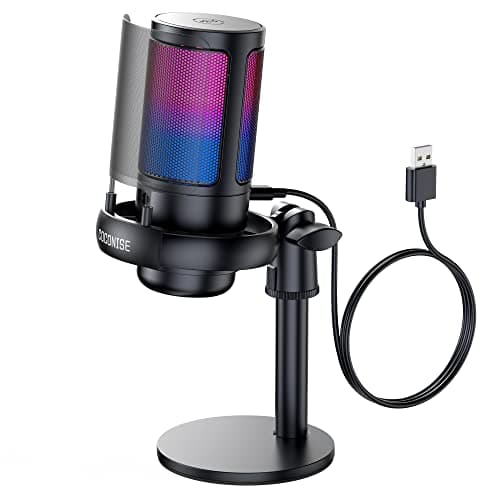 Gaming Microphone for PC: USB Mic for Podcasts Videos & Streaming
