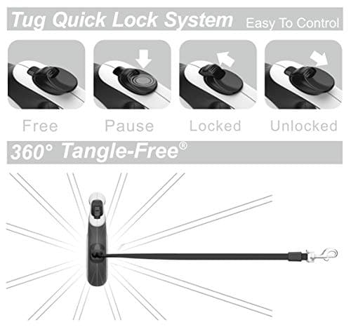 TUG 360 Tangle-Free Retractable Dog Leash thumbnail 5
