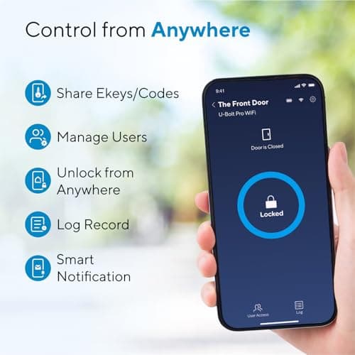 ULTRALOQ U-Bolt Pro WiFi Smart Lock with Door Sensor thumbnail 3