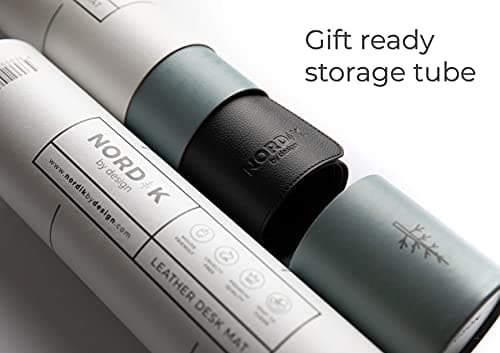 Nordik Leather Desk Mat Cable Organizer thumbnail 2