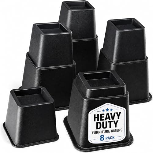 Home-it Stackable Bed Risers (8-Piece Set) - image 1