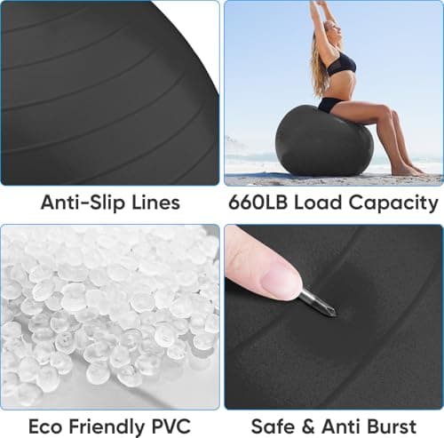 DYNAPRO Exercise Ball Extra Thick Eco-Friendly thumbnail 2