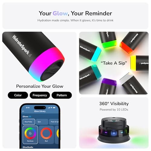 HidrateSpark PRO Smart Water Bottle (21 oz, Stainless Steel) thumbnail 5