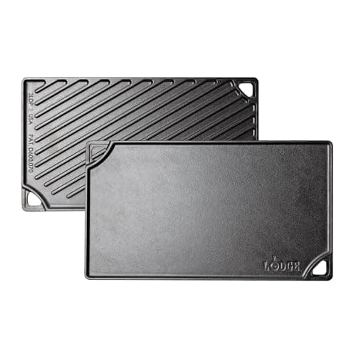 Lodge Pre-Seasoned Cast Iron Reversible Grill/Griddle thumbnail 2