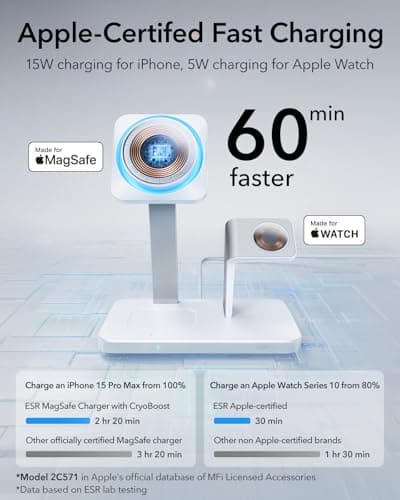 ESR 25W 3-in-1 MagSafe Charging Stand thumbnail 3