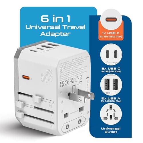 Ceptics 6-in-1 Universal Travel Adapter (PD 70W) thumbnail 2