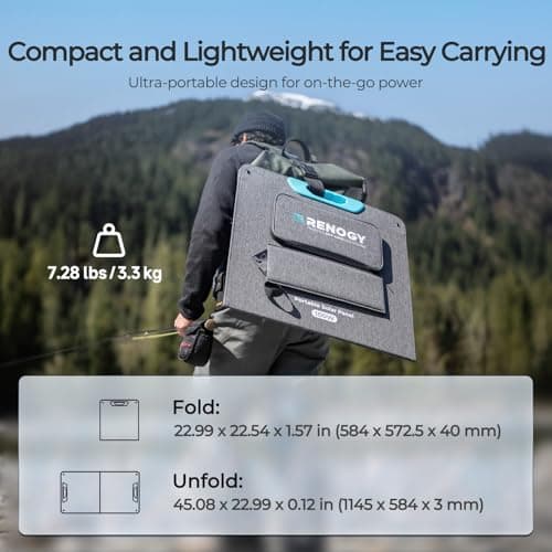 Renogy 100W 12V Monocrystalline Foldable Solar Suitcase thumbnail 3