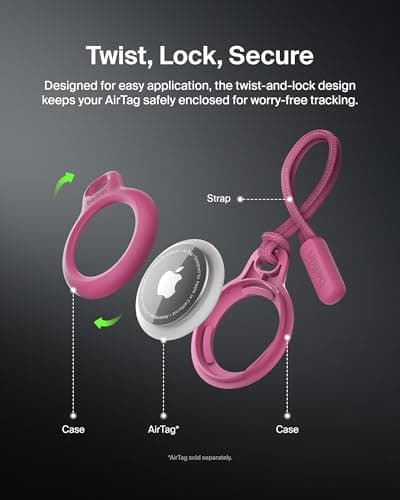 Belkin Secure Holder with Strap for AirTag, Black thumbnail 4