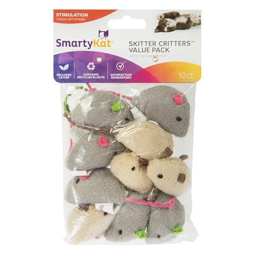 SmartyKat Skitter Critters Catnip Mice - image 1