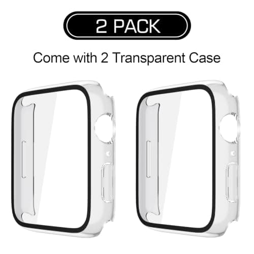 JULK 2-Pack Apple Watch Screen Protector Hard Case for Series 12 46mm thumbnail 4