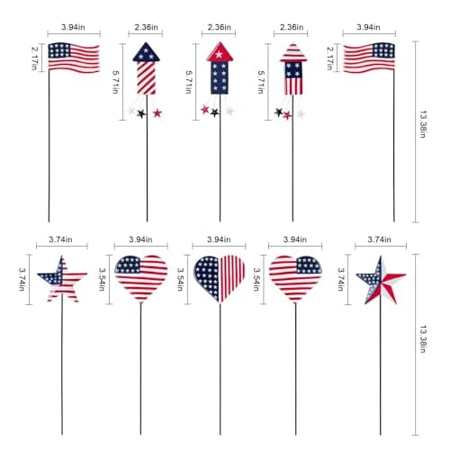 Joiedomi 4th of July Patriotic Yard Stake Decorations thumbnail 2