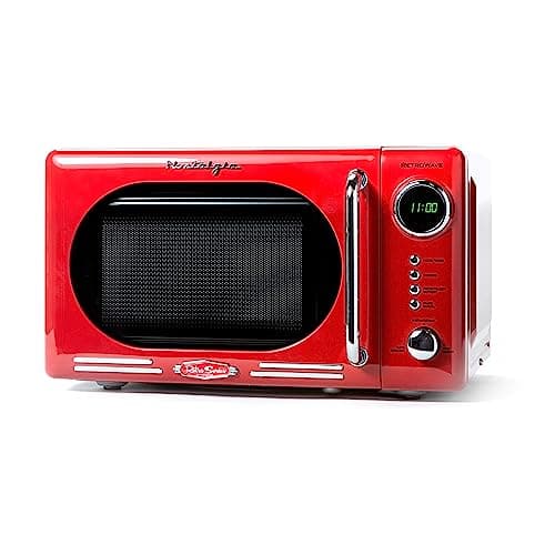Nostalgia RMO4RR Retro 0.7 Cu Ft 700W Countertop Microwave - image 1