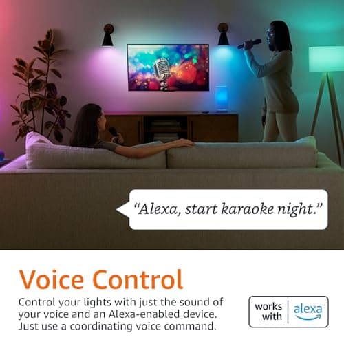 Amazon Basics Smart A19 LED Light Bulb Color Changing 9W thumbnail 3