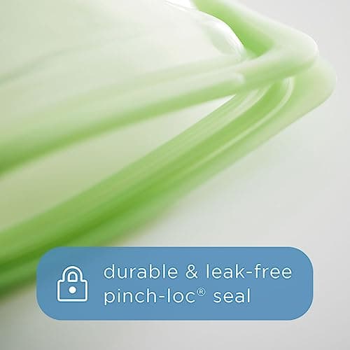 Stasher Silicone Reusable Stand-Up Mid Bag (56 oz, Aqua) thumbnail 4