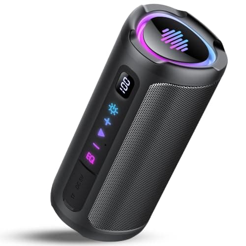 Portable Bluetooth Speaker with Battery Level Display