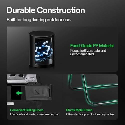 VIVOSUN Outdoor Tumbling Compost Bin thumbnail 5