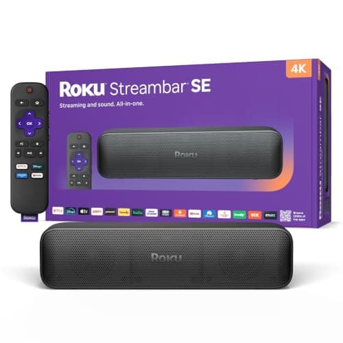 Roku Streambar SE, 4K Soundbar with Built-in Streaming Device, Compact TV Speakers - image 1