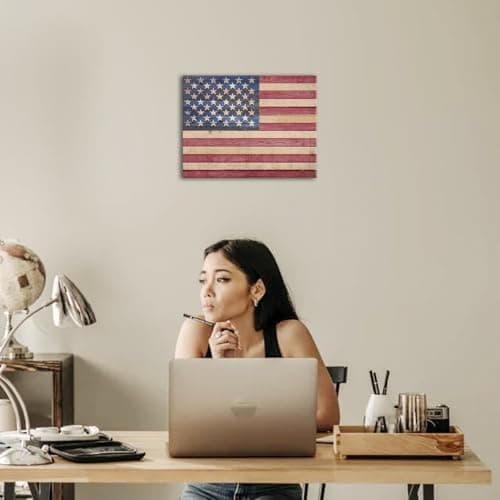 Anley Vintage Style American Wood Wall Sign thumbnail 5