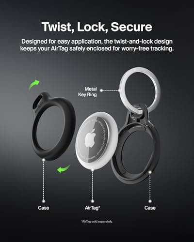 Belkin Apple AirTag Secure Holder with Key Ring thumbnail 4