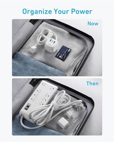 Anker 321 Power Strip (Flat Plug, 6 Outlets, 3 USB, 5ft) thumbnail 5
