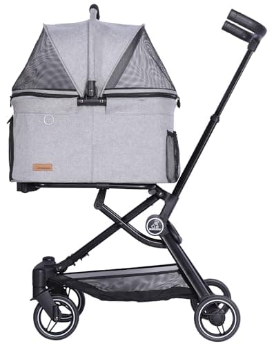 ROODO 2026 Upgraded 3-in-1 Dog Cat Stroller thumbnail 4
