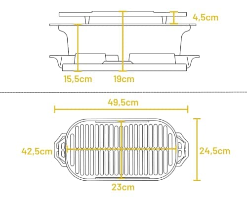 Lodge Sportsman's Pro Cast Iron Hibachi Grill thumbnail 2