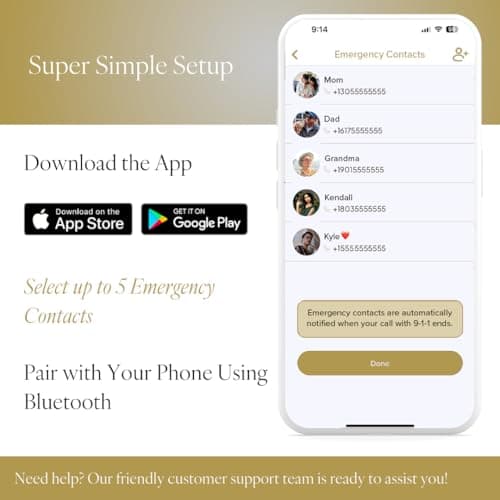 invisawear Smart Jewelry - Personal Safety Device - Gold Expandable Bracelet thumbnail 4