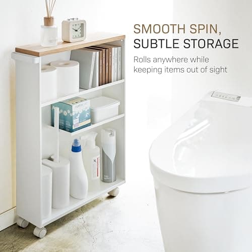 Yamazaki Home Tower Rolling Storage Cart thumbnail 5