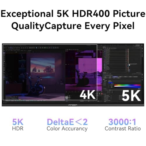 INNOCN 34-inch 5K 120Hz 5120x2160 Ultrawide Monitor thumbnail 4