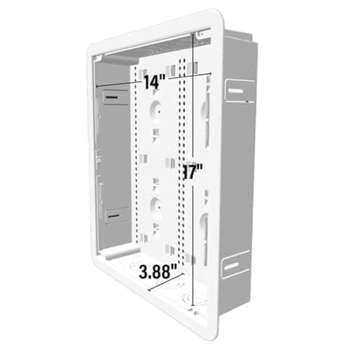 Cable Management Box, Large Cord Organizer, Black thumbnail 3