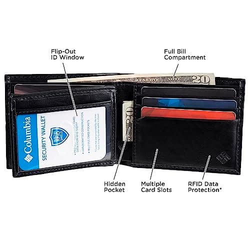 Columbia Men's RFID Blocking Extra-Capacity Slimfold Wallet thumbnail 5