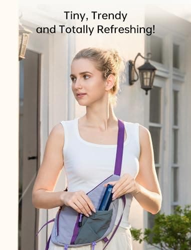 JISULIFE Handheld Misting Fan with Power Bank thumbnail 5