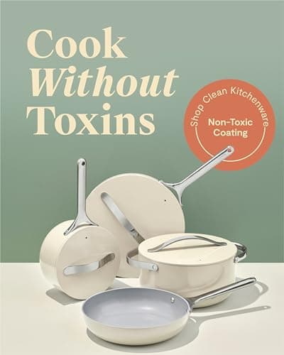 Caraway Nonstick Ceramic Cookware Set, 7-Piece thumbnail 2