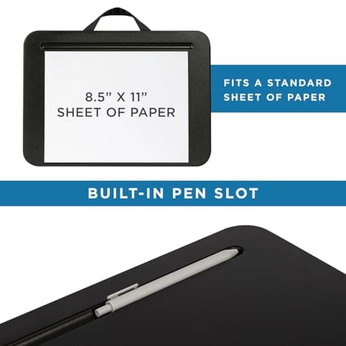 LAPGEAR Compact Lap Desk – Black, Fits 14" Laptops thumbnail 4