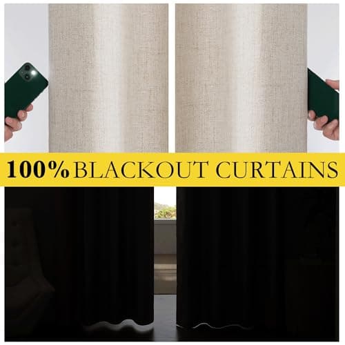 WEST ELM Linen Cotton Blend Blackout Curtain (Pair) thumbnail 4