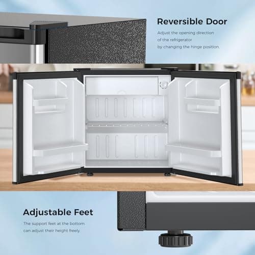 COMFEE' 1.7 Cubic Feet Compact Refrigerator with Freezer, Dorm Mini Fridge thumbnail 5