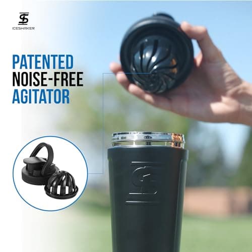 Ice Shaker 26oz Insulated Stainless Steel Shaker Bottle thumbnail 5