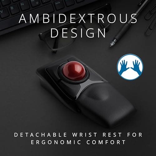 Kensington Expert Wireless Trackball Mouse (K72359WW) Black thumbnail 3