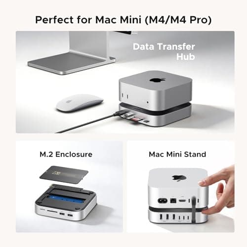 UGREEN Mac mini Dock and Stand with NVMe SSD Enclosure for M6/M5 Pro/M4 thumbnail 2
