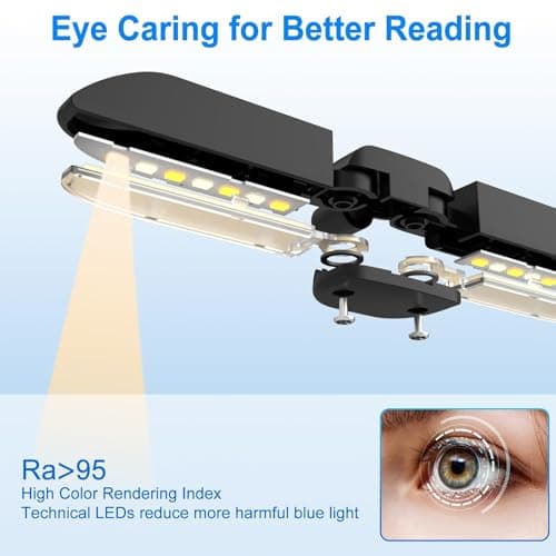 Vekkia 14 LED Rechargeable Book Light for Reading at Night thumbnail 2